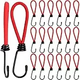 Belle Vous 20 STK Spanngummi Spannseil Expander mit Metall Haken - 15cm Gummispanner Schlaufe Gepäckspanner für Abdeckplane, Camping, Zelt, Trampolin, Sonnensegel, Wohnwagen, Planenbefestigung