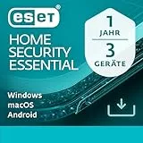 ESET HOME Security Essential 2025 | 3 Geräte | 1 Jahr | inklusive Sicheres Banking & Surfen, Sicheres Heimnetzwerk, Webcam-Schutz | Windows, macOS und Android | Aktivierungscode per E-Mail