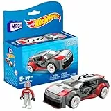 MEGA Hot Wheels Audi RS6 GTO - 77-teiliges Bauspielzeug-Set mit beweglicher Mikro-Actionfigur, Gummireifen und authentischen Details, für Kinder ab 5 Jahren, HKF94