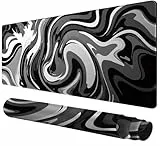 Rcege Großer Mauspad für Schreibtisch - 800x400mm Gaming-Mauspad mit genähten Kanten, Nicht rutschender Unterlage, Schreibtischmatte für Tastatur und Maus