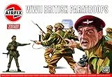 Airfix Modellfiguren-Set – A02701V Britische Fallschirmjäger des Zweiten Weltkriegs – Zubehör für Modellbausätze, Plastikmodellbausätze, Set enthält 14 unbemalte Figuren – Zubehör für Dioramen