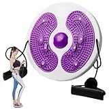 XEERUN Taillenformer, Taillen-Drehscheibe, Twister-Übung für die Taille, Twist-Board mit Massage-Fußsohle und Widerstandsbändern, für Aerobic-Übungen und Toning-Workout, Heim-Fitness-Board