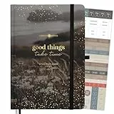 Lebenskompass® Studienplaner & Schülerkalender 2025 2026 A5 „Daisy“ - Semesterplaner für Uni & Studium |Terminplaner mit Stundenplan, Notenlisten, Reflexion | Hardcover mit Goldprägung