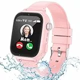 ELEJAFE 4G Smartwatch Kinder, IP68 Wasserdicht Kinder Smartwatch mit GPS und Telefon, Videoanruf, SOS, WiFi, Schulmodus, Voice Chat, Schrittzähler, Wecker, Kinderuhr für Mädchen und Jungen