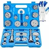 DASBET 24-teiliges strapazierfähiges Bremssattel-Werkzeug-Set für Scheibenbremsen Universal Bremskolbenrücksteller Set Bremssattel Kolben Wind Zurück Tool Kit