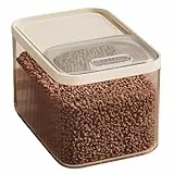 FutterbehäLter FüR Tierfutter Futtercontainer Trockenfutter Aufbewahrung Luftdichte BehäLter AufbewahrungsbehäLter Mit Messbecher Pet Food Container Futteraufbewahrung FüR Hunde Katzen (Clear)