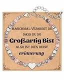 CheersLife Armband Damen,Schmuck Damen Teenager Mädchen Geschenke für Frauen 12 13 15 16 18 20 21 23 30 40 50 60 Jahre Weihnachten Geburtstag Geschenke für Tochter Schwestern Freundin Frau Oma