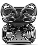 Bluetooth Kopfhörer Sport, Kopfhörer Kabellos Bluetooth 5.4 in Ear Kopfhörer mit CVC8.0 Noise Cancelling Mikrofon, Earbuds 50H IPX7 Wasserdicht Ohrhörer für Joggen/Running,mit USB-C, Schwarz