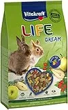 Vitakraft Life Dream, Zwergkaninchen Futter, mit Birne, mit Apfel, mit Hagebutte, unterstützt Verdauung und Zahnabrieb, ohne Zusatz von Zucker (1x 1,8kg)