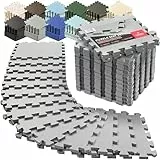 Schutzmatten Bodenschutzmatte Set Sportmatte Gymnastikmatte Puzzlematte: Puzzle Sportgeräte Matte Fitnessmatte Turnmatte Unterlegmatte Bodenmatte Sport Mat Trainingsmatte Gummimatte Yogamatte Fitness