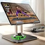 LISEN für Apple iPad Ständer Tablet Halterung Tisch, 360° Drehbare Faltbarer Tablet Halter Stand Stabil Schreibtisch Büro Zubehör Gadgets für iPad A16 Pro Air Mini Kindle Fire HD Samsung Lenovo Tab