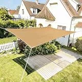 HAIKUS Sonnensegel 3x4 m Rechteckig, Premium HDPE UV Schutz Sonnenschutz Atmungsaktiv Wetterbeständig für Garten Balkon und Terrasse, inkl Befestigungsseile, Rechteck Sand 3x4m