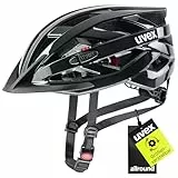 uvex i-vo 3D - Leichter Allround-Helm für Damen und Herren - individuelle Größenanpassung - Black - 52-57 cm