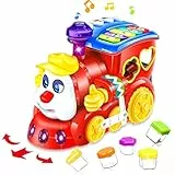 HUIYOKAY Baby Spielzeug ab 1 Jahr Mädchen Junge Komisch Roter Auto Baby Spielzeug ab 6 9 12 18 Monate