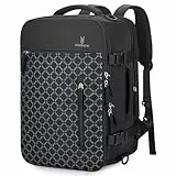 Vogshow für Ryanair Handgepäck 40x20x25 Carry-On Rucksack Wasserdicht Reiserucksack mit 17.3 Zoll Laptopfach 20L Schwarz