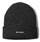 Columbia Unisex Whirlibird Cuffed Beanie Mütze, Black/Graphite Marled/Logo, Einheitsgröße EU