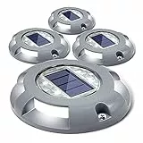 Siedinlar Solar Bodenleuchte Solarleuchte für Garten Solar Außenleuchte wasserdichte LED Gartenleuchten, Solarleuchten für Rasen, Einfahrt, Gehweg, Terrasse, Garten (Weiß)