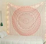 Popular Handicrafts Kp859 Hippie-Mandala-Wandteppich - Ombre-Mandala Boho-Wandbehang