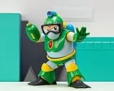 Jada Toys Mega Man Figur Bubble Man (11,5 cm) - bewegliche Sammel- und Actionfigur aus der Videospiel-Serie Megaman, mit alternativem Kopf, Händen und Zubehör, für Fans & Sammler ab 13 Jahre