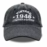 Belillpipi 80 Geburtstag Mann, Geschenk zum 80. Geburtstag Mann, Vintage 1946 Baseball Cap für Männer, Geburtstagsgeschenk für Vater, Opa, Ehemann, Freund, Vatertagsgeschenk