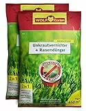 WOLF-Garten SQ 450 Unkrautvernichter plus Rasendünger 2x9kg für 900m²