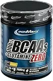 IronMaxx 100% BCAAs + Glutamine Zero - Mango 500g | veganes & zuckerfreies Aminosäuren Pulver mit Vitamin B6 | 6000 mg BCAA´s und 1000 mg Glutamin pro Portion