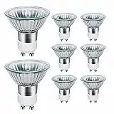 Sarveeta 8 Stück GU10 Halogen Reflektor Halogenlampe 50Watt,GU10 Halogen Dimmbar 230V Warmweiß Dimmbar