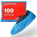Schuhüberzieher Einweg (100 Stück) - Praktische CPE Überzieher für Schuhe (3g) - Robuste Einweg Überschuhe für Hygiene und Schutz - Perfekt für Haushalt, Klinik, Labor und Handwerk