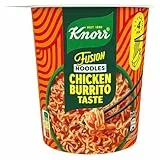 Knorr Fusion Noodles Instant Nudeln Chicken Burrito Taste leckere Nudeln mit Hühnchen-Geschmack fertig in nur 4 Minuten 89 g