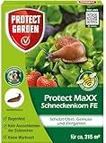 PROTECT GARDEN Protect MaXX Schneckenkorn FE, regenfest, zuverlässige Schneckenbekämpfung an Gemüse, Obst und Zierpflanzen, 1,2kg Faltschachtel für bis zu 315m²