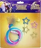 Joy Toy - Unicorn Academy Sterne Set: Haarclip mit bunten Haaren und 4 Glitzer Haarclips