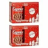 Caprice Waffelröllchen Schoko Weihnachtsset 4x 400g Papadopoulos aus Griechenland | Griechisches Gebäck | +20ml Jassas Olivenöl