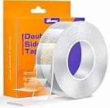 IKeelsy Extra Strapazierfähiges Nano-doppelseitiges klebeband extra stark, spurloses multifunktionales Klebeband für Dekoration vom Zuhause und Büro (3 m x 3 cm)