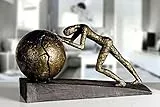 Casablanca Skulptur Heavy Ball, Deko Figur Bronze, Kunstharz Statue Wohnzimmer, Büro Dekoration H. 21,5 cm x B. 37 cm - Moderne Skulpturen