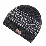 Moshiki | Wolle Mütze ADEEP mit Baumwoll-Fleece Band gefüttert | Damen und Herren | 100% Wolle, Futter 100% Baumwolle (KBA) (DE/NL/SE/PL, Alphanumerisch, Einheitsgröße, Charcoal)
