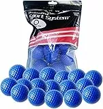 FINGER TEN Golf Übungsbälle Trainingsbälle 12 Stück Golfbälle Trainings Heimgebrauch Im Freien Garten Rot Orange Gelb Blau Für Damen Herren Kinder (Blau, 12 Stück)