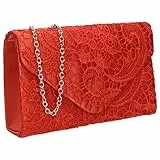 SwankySwans Damen Rachel Clutch-Tasche, Korallenrot