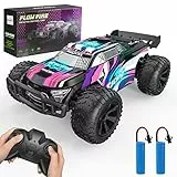 Kizeefun Ferngesteuertes Auto, RC Auto für 3 4 5 6 7 8 9 Jahre Spiele Kinder Toy, 2.4Ghz Off-Road RC Crawler 70+ Minuten Spielzeit (2 Batterien), Geburtstags Geschenk für Jungen Mädchen（Violett）