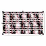 YAJNAS® Pinnwand, 27,9 x 40,6 cm, hochwertiges Material, Diamant-Tau-Design, weiche Tafel, Pinnwand, Pin-up-Anzeigetafel für Arbeitszimmer, Büro, Schule und Zuhause