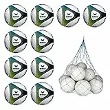 10x Erima Hybrid Trainingsball Größe: 5 inkl. Ballnetz