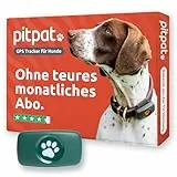 PitPat GPS Tracker für Hunde ohne Abo Gebühren Satellitenortung mit unbegrenzter Reichweite – Haustier Live Aktivitätstracking – Wasserdicht – für alle Hunde geeignet – Passt an jedes Hundehalsband