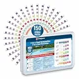 Veddelholzer 7-in-1 Pool Teststreifen (150 Stück) – pH-Wert, Freies Chlor Brom, Gesamthärte, Cyanursäure und Alkalinität messen – Schnelle Wasseranalyse für Pool, Whirlpool & Spa