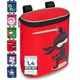 GRINSEZWERGE Kinder Lenkertasche mit Deckel | Laufrad Lenkertasche | Fahrrad Lenker Tasche | Fahrradkorb Fahrradtasche Laufradtasche Lenkerkorb | Zubehör Kinderfahrrad