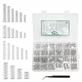 300 Stk Druckfedern Sortiment Kit, Zugfedern Sortiment, 304 Edelstahl Druckfeder Set, Spiralfedern Metallfedern Set, Springs, Kleine Federn Set, Mechanische Druckfedern für DIY Home Auto(23 Größen)
