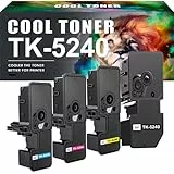 Cool Toner Kompatibel für Kyocera TK-5240K TK5240 TK5240K TK-5240 Ecosys M5526cdw M5526cdn P5026cdw P5026cdn TK-5240C TK-5240Y TK-5240M (Schwarz Cyan Gelb Magenta, 4er-Pack)