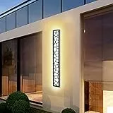 AOEH LED Wandleuchte Lange Wandlampe Wasserdicht Ip65 LED Wandbeleuchtung Im Innen-und Außenwandleuchte,aluminium Außenlamp Vogelnest Wandleuchte Für Terrasse Garten Veranda Garage,Warmweiß, L60cm*1