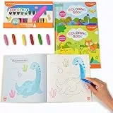 YPLUS Erdnuss Wachsmalstifte mit 3 Malbücher, Crayons for Kids, Toddler Crayons for Ages 2-4