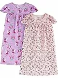 Simple Joys by Carter's Nachthemd, für Kleinkinder, Mädchen, 2er-Pack ,Fairy/Animal Print ,6-7