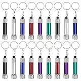 WIYETY 18 Mini LED Taschenlampe Mini Taschenlampe Schlüsselanhänger, Aluminium Kinder Taschenlampe Extrem Hell Wasserdicht, Kleine Kinder Taschenlampe, Mini Taschenlampe für Camping Wandern Notfälle