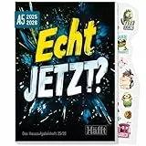 Häfft® Original Hausaufgabenheft 2025/2026 A5 'Echt jetzt' ultimativer Schülerkalender, Schülerplaner - nachhaltig & klimafreundlich